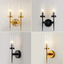 Axyaa Nordic LED Wall Sconce Metal Light Fixture European Style Bedroom Background Light