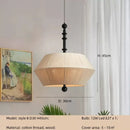 Axyaa Cotton Thread Pendant Lights Modern LED Ceiling Chandelier, Bedroom Hang Lamp