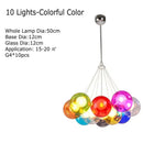 Axyaa Colorful Glass Ball Bubble Chandelier
