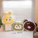 Axyaa Rural Style Animal Plush Pillow - Cute Sofa Cushion for Home and Dormitory