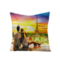 Axyaa Maple Leaf Sunflower Pillowcase for Living Room Bedroom Decor, 45*45cm