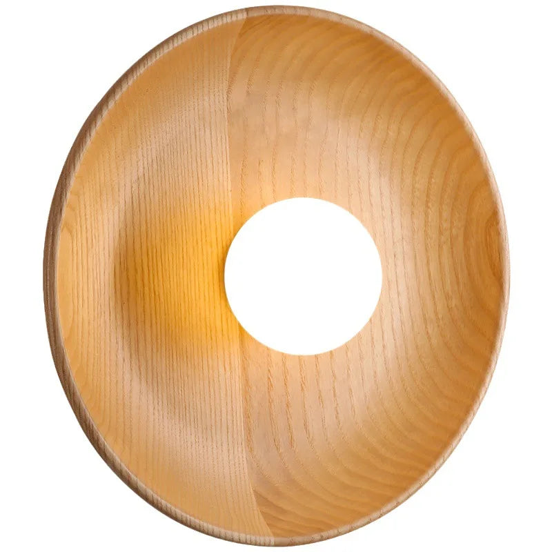 Axyaa Nordic Wood Wall Lamp LED Sconce, Modern Design for Bedroom & Corridor