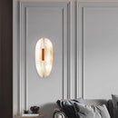 Axyaa Natural Marble Wall Sconce Decor Snowflake Art Indoor Lighting Hotel Villa