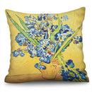 Axyaa Sunflower Starry Sky Oil Painting Polyester Cushion Cover Home Decor Pillowcase