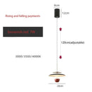 Axyaa Minimalist Retro Chandelier for Living Room Bedroom Dining Bar