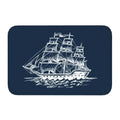 Axyaa Nautical Compass Anchor Rudder Printed Small Non-slip Doormat