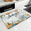 Axyaa Absorbent Kitchen Drying Mat for Table Decoration