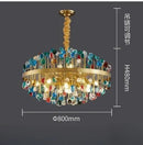 Luxury Colorful Crystal Chandelier by Axyaa for Elegant Indoor Lighting