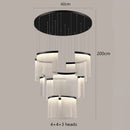 Axyaa Elegant Staircase Chandelier Indoor  Lighting Fixture Home Ceiling Lights