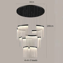 Axyaa Elegant Staircase & Hall Ceiling Chandelier - Indoor Lighting Fixture