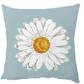 Axyaa Daisy Linen Cushion Cover, 40x40 50x50, Fall Decor for Home & Garden