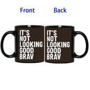 Axyaa Ceramic White Coffee Mug, Black Tea Cup Surprise Gift