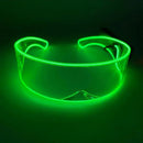Axyaa LED Party Glasses | Light Up Rave Visor Glasses for Christmas Halloween