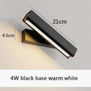 Axyaa Solid Wood LED Wall Lamp | Adjustable Nordic Bedside Lighting