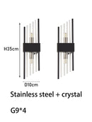 Axyaa Glass Brass LED Wall Lamp, Color-Changing Lustre, Scandinavian Design