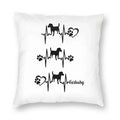 Axyaa Jack Russell Terrier Nordic Pillowcase for Stylish Living Room Decor