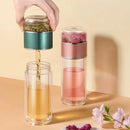 Axyaa Double Glass Teapot with Tea Separator Cup