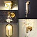 Axyaa Modern LED Crystal Wall Lamp for Bedroom & Living Room Lighting
