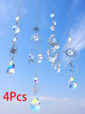 Axyaa Boho Dreamcatcher Crystal Pendant Sun Catcher Outdoor Décor