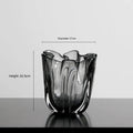 Axyaa Glass Vase Floral Decoration - Elegant Arrangement for Home, Living Room, Porch