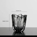 Axyaa Glass Vase Floral Decoration - Elegant Arrangement for Home, Living Room, Porch