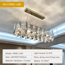 Axyaa Crystal Chandelier: Elegant LED Pendant Light for Luxury Dining Living Kitchen Bedroom