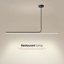 Axyaa Long Pendant Lamp: Modern Dining Hanging Lights for Office & Restaurant