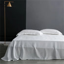 Axyaa Mulberry Silk Flat Sheet - Luxury Solid Color Bedding Sheet - Custom Sizes