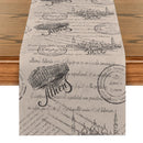 Nautical Style Table Runner for Farmhouse Kitchen Decor by Axyaa