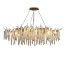 Axyaa Gold Aluminium Branch Pendant Light - Modern Indoor LED Chandelier