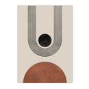 Axyaa Geometric Abstract Canvas Art Poster Mid Century Bohemia Wall Decor