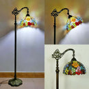 Axyaa Tiffany Stained Glass Floor Lamp - Retro American Design