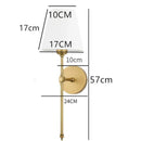 Axya Nordic Retro Wall Lamp with Flared White Lampshade