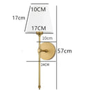 Axya Flared White Wall Lamp - Nordic Retro Industrial Sconce Lighting for Bedroom