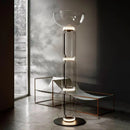 Axya Luxury Glass Vertical Floor Lamp for Living Room and Bedroom