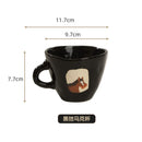 Axyaa Retro Ceramic Mug Couple Water Bottle Office Coffee Cup High Value Home Cup