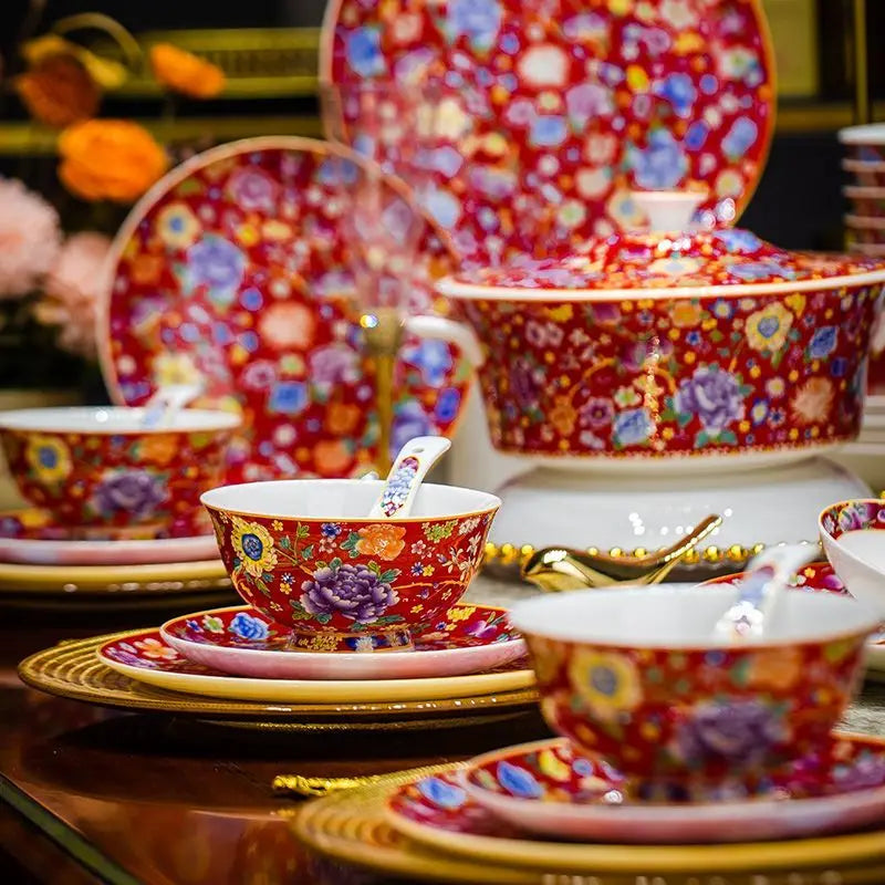Axya High-end Bone Dinner Set - Luxury Tableware & Sushi Dishes
