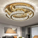 Axyaa Modern Gold Ceiling Crystal Light for Home Living Room, Bedroom, Dining, Kitchen