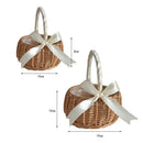 Axyaa Rattan Woven Flower Basket - Handmade Multifunctional Home Decor
