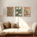 Axyaa Abstract Floral Canvas Wall Art Posters for Modern Home Decor
