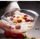 Axyaa 700ml Glass Bowl with Lid, Heat-Resistant Microwave Soup Bowl & Salad Plate