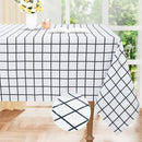 Axyaa Waterproof Cloth Table Cover - Stain Proof Tablecloth for Dining Room, Kitchen & Outdoor