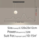 Axyaa Minimalist Moon Chandelier for Dining Room, Kitchen, Bedroom & Living Room