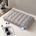 Axyaa Memory Pillow with Removable Quilted Pillowcase - Grey