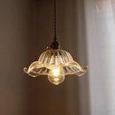 Axyaa Green Stripe Glass Pendant Lamp for Home Decor and Lighting