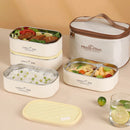 Axyaa 600ml Insulated Lunch Box Rectangular Food Storage Container Large Capacity