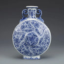 Axyaa Qianlong Blue White Jingdezhen Ceramic Vase Collection
