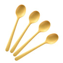 Axyaa Silicone Spoon Set - 4 Pack Non-Slip, Reusable, Portable, Dishwasher Safe