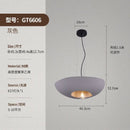 Axyaa Black Pumpkin Japanese Style Ceiling Chandelier - Modern Round Pendant Lamp