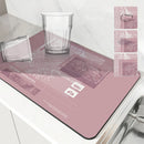 Axyaa Diatom Mud Kitchen Drain Pads - Absorbent Tableware Draining Mat